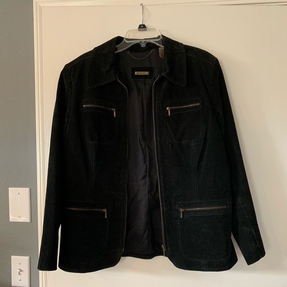 Suede leather jacket